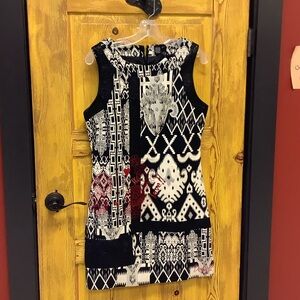 Desigual Black and White Patterned Dress